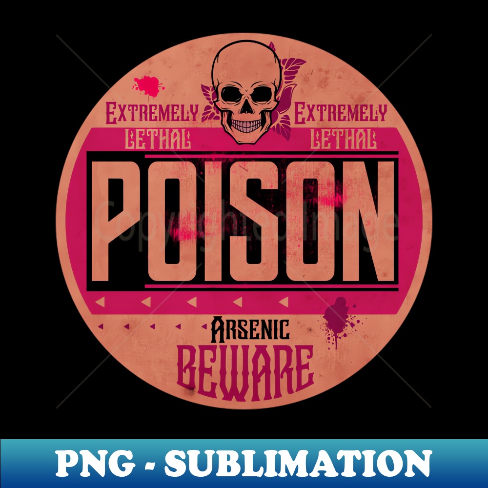 Poison Arsenic Label - Unique Sublimation PNG Download - Add - Inspire ...