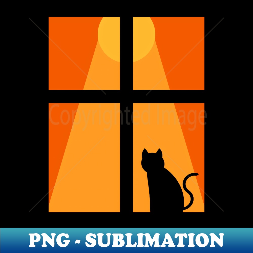 Window Transparent Cat Cat in the window - Exclusive PNG Sublimation Download - Vib | Inspire ...