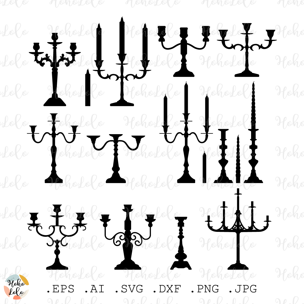 Candelabrum Svg, Candelabrum Silhouette, Candelabrum Cricut, Inspire