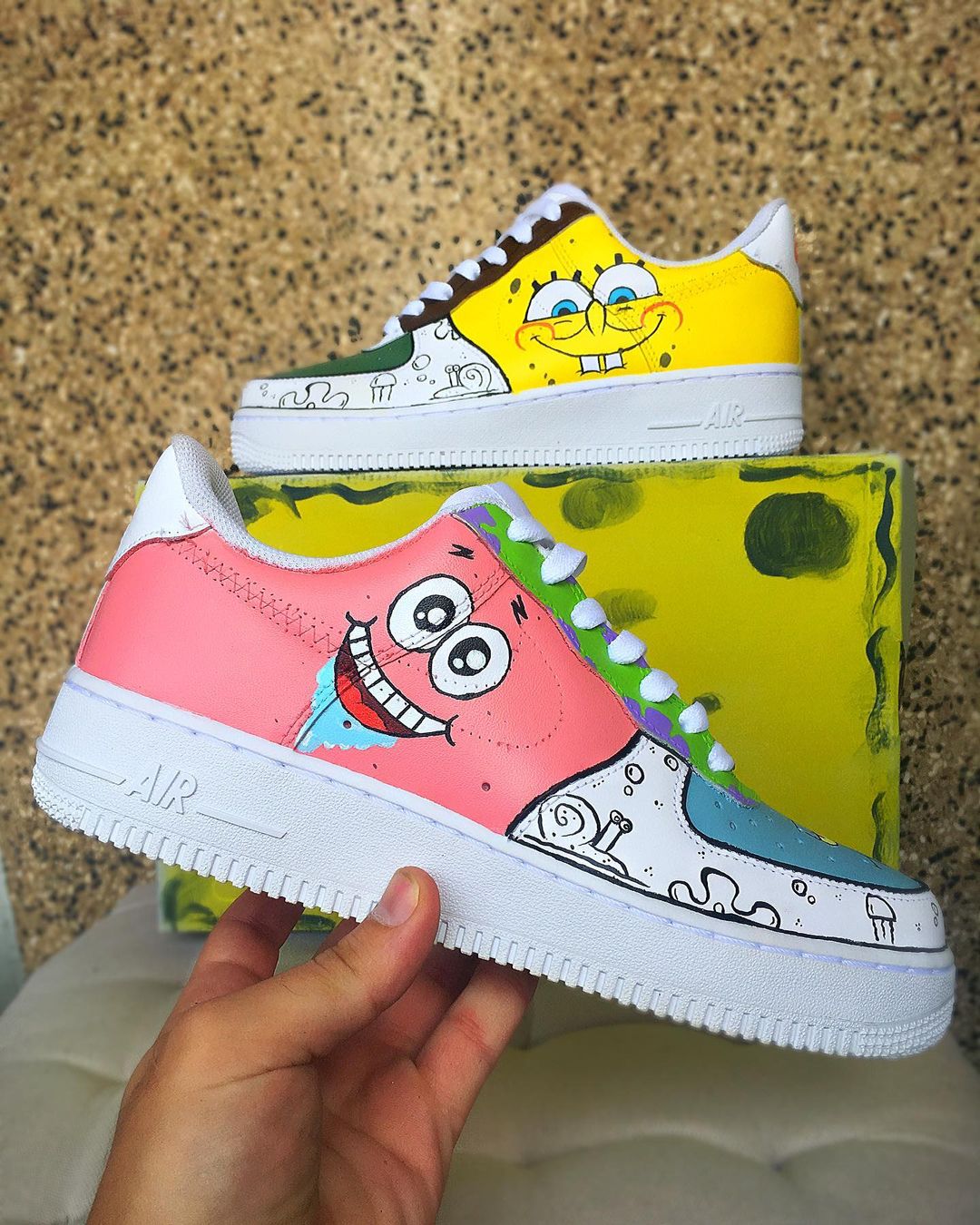 custom air force one spongebob