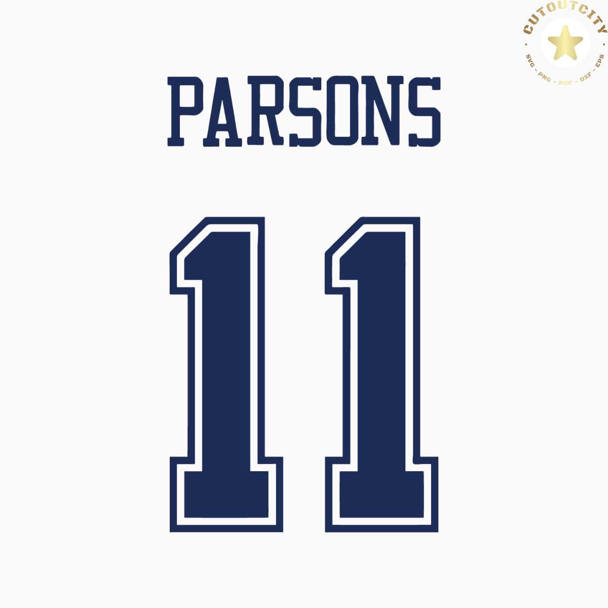 Parsons Jersey svg png, pdf, svg files for cricut, vinyl cut Inspire Uplift