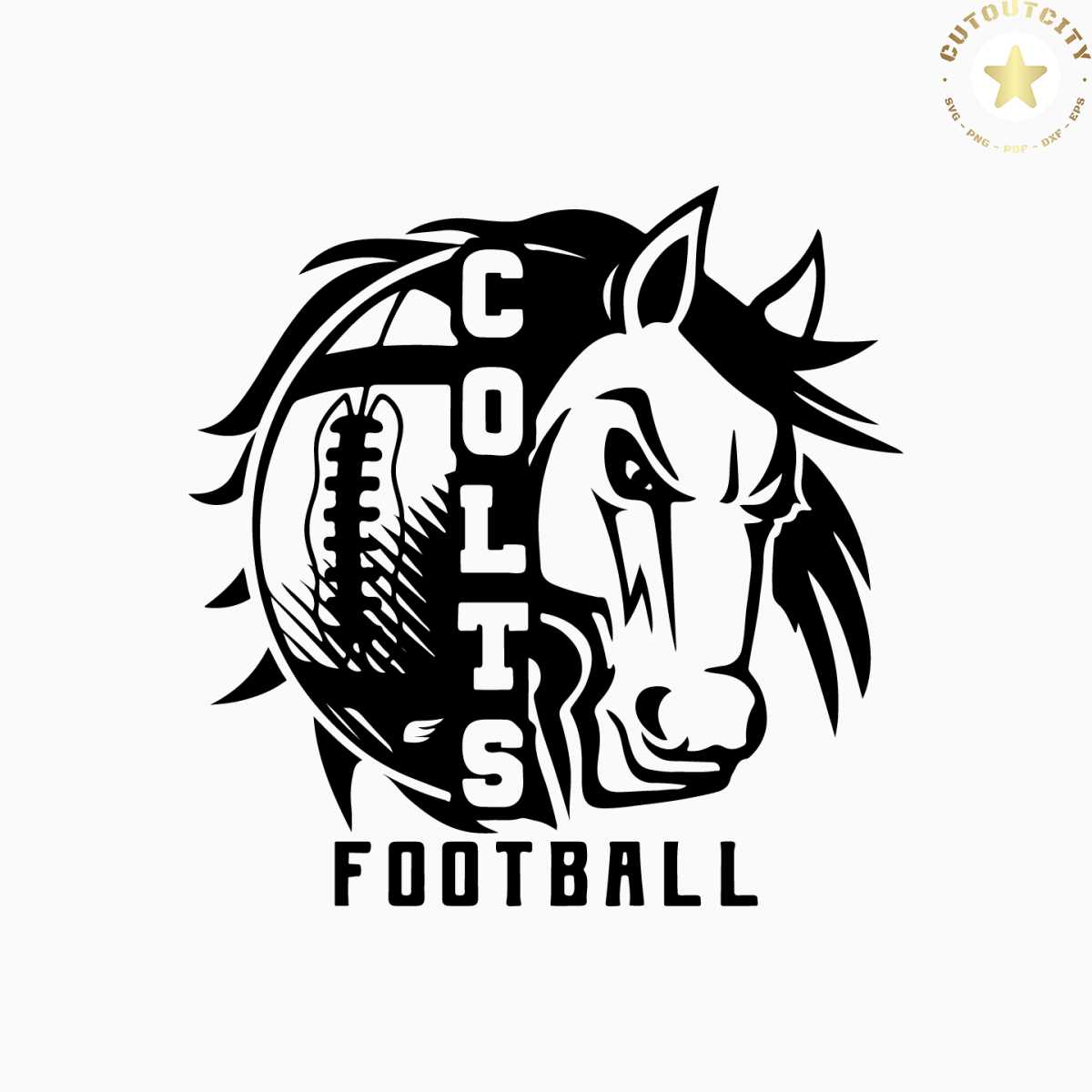 COLTS Football Design png, eps, ai, dxf, png, pdf, jpg and s | Inspire ...