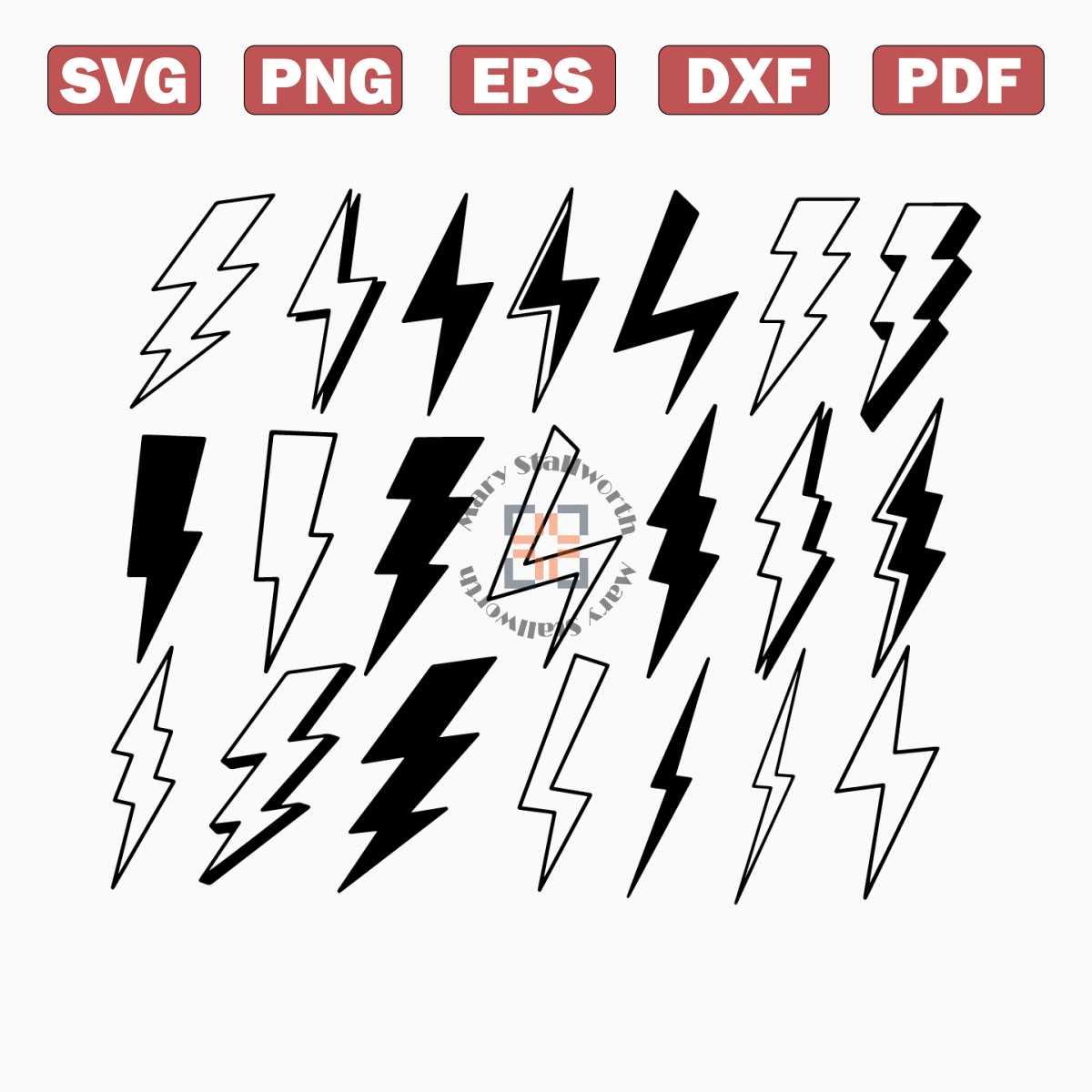 21 Lightning bolt svg bundle | Inspire Uplift