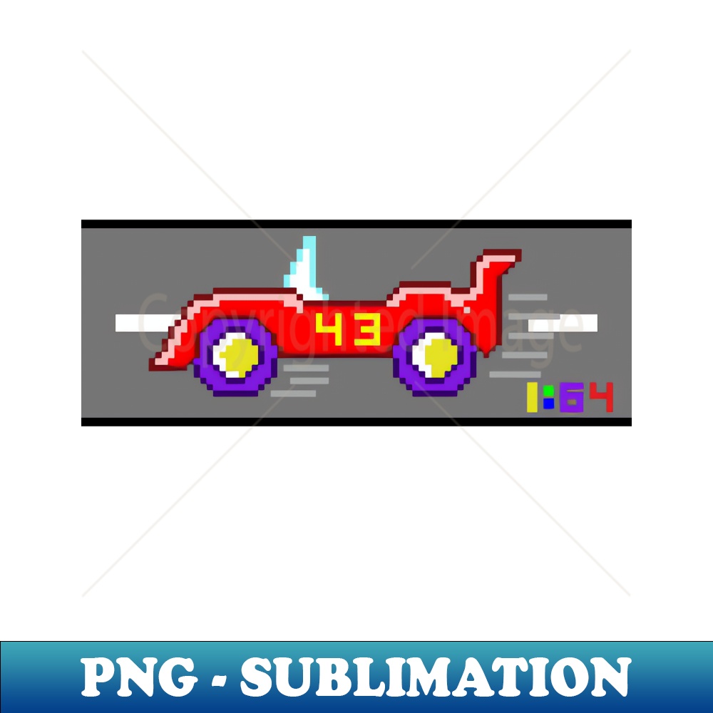 Pixel Race Car 164 Scale - Signature Sublimation PNG File - | Inspire ...