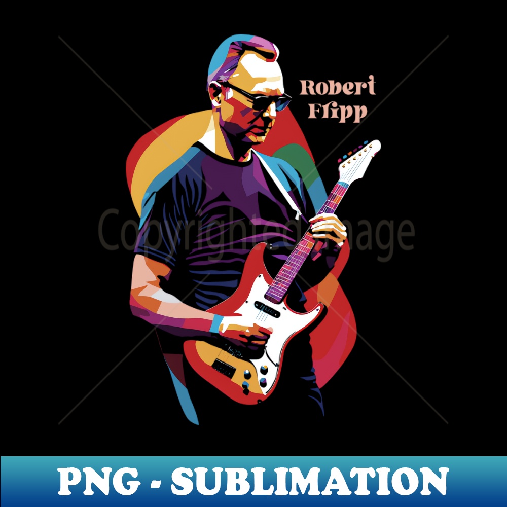 Robert Fripp Pop Art - PNG Transparent Digital Download File - Inspire