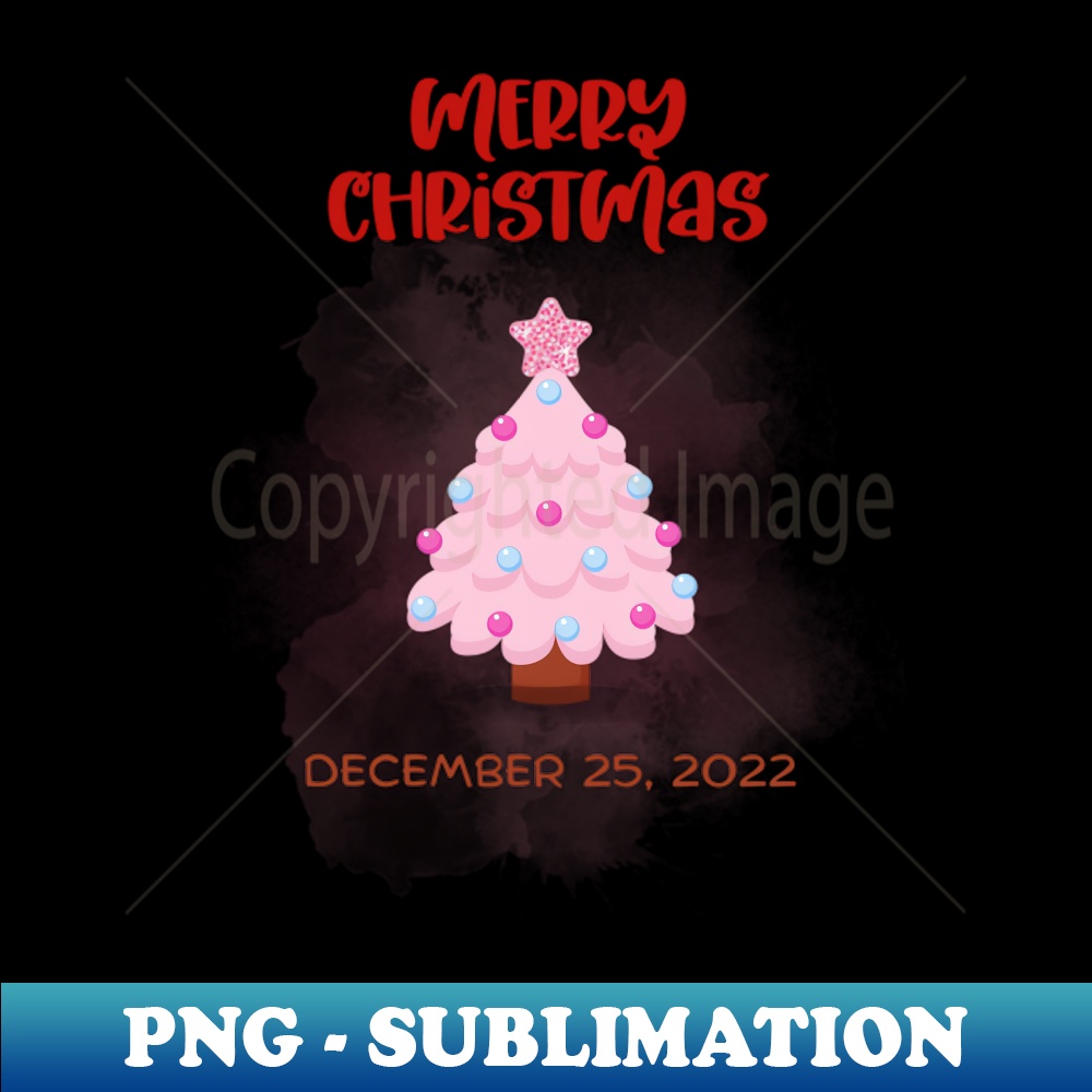 merry christmas - Sublimation-Ready PNG File - Capture Imagi - Inspire