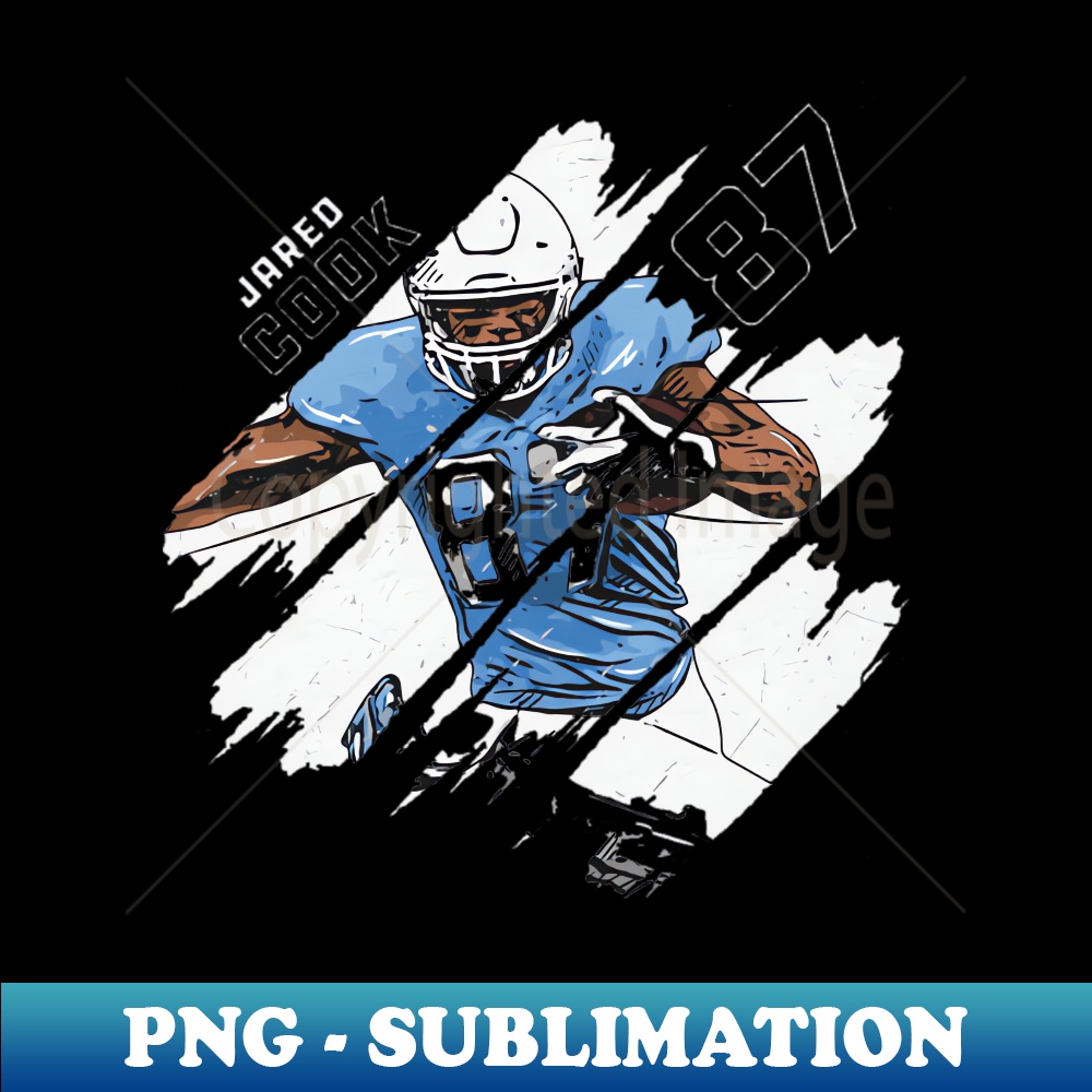 Jared Cook Los Angenel C Stripes - High-Resolution PNG Subli | Inspire ...