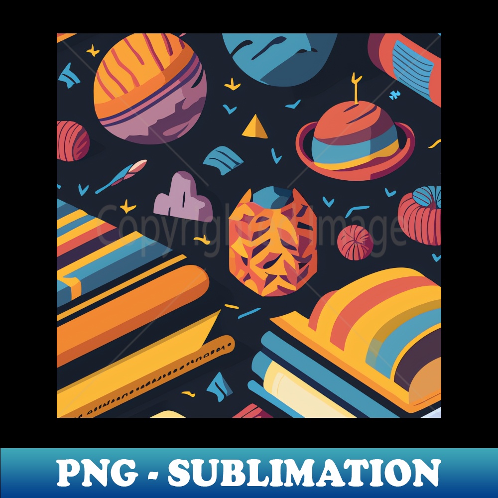 Abstract ufo pattern - Vintage Sublimation PNG Download - In - Inspire ...
