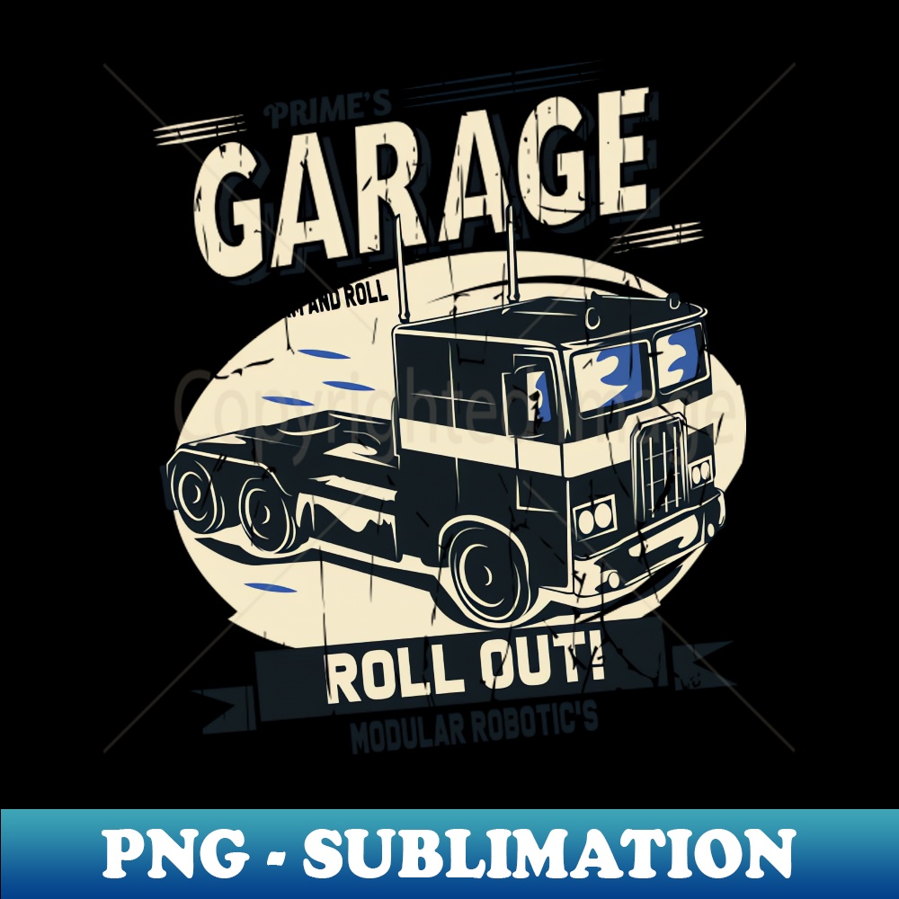Primes Garage SublimationReady PNG File Instantly Trans Inspire