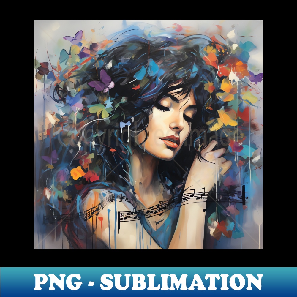 Music girl notes - Special Edition Sublimation PNG File - Un | Inspire ...
