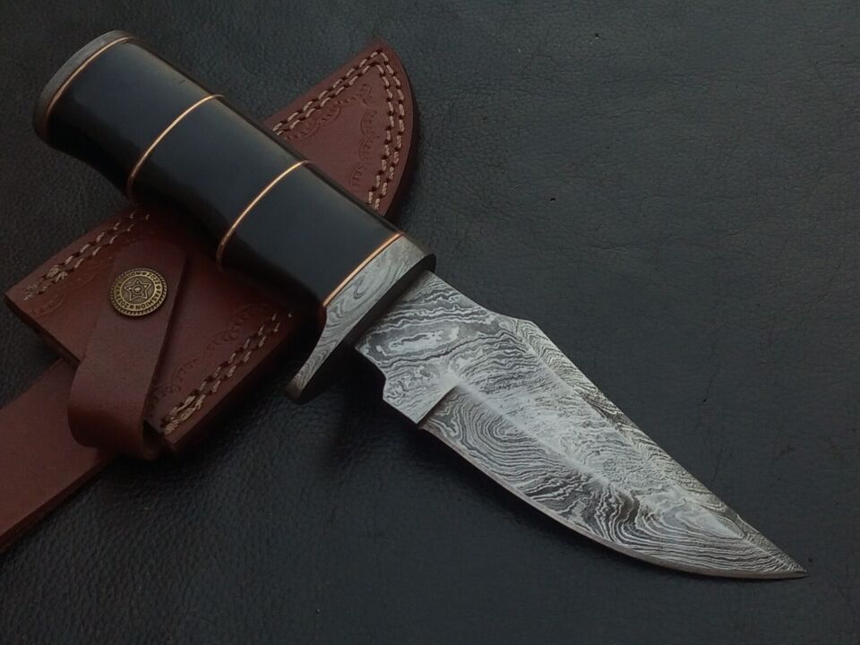 Premium Custom Collins & Co. Bowie Knife - Damascus Steel Blade main image 1