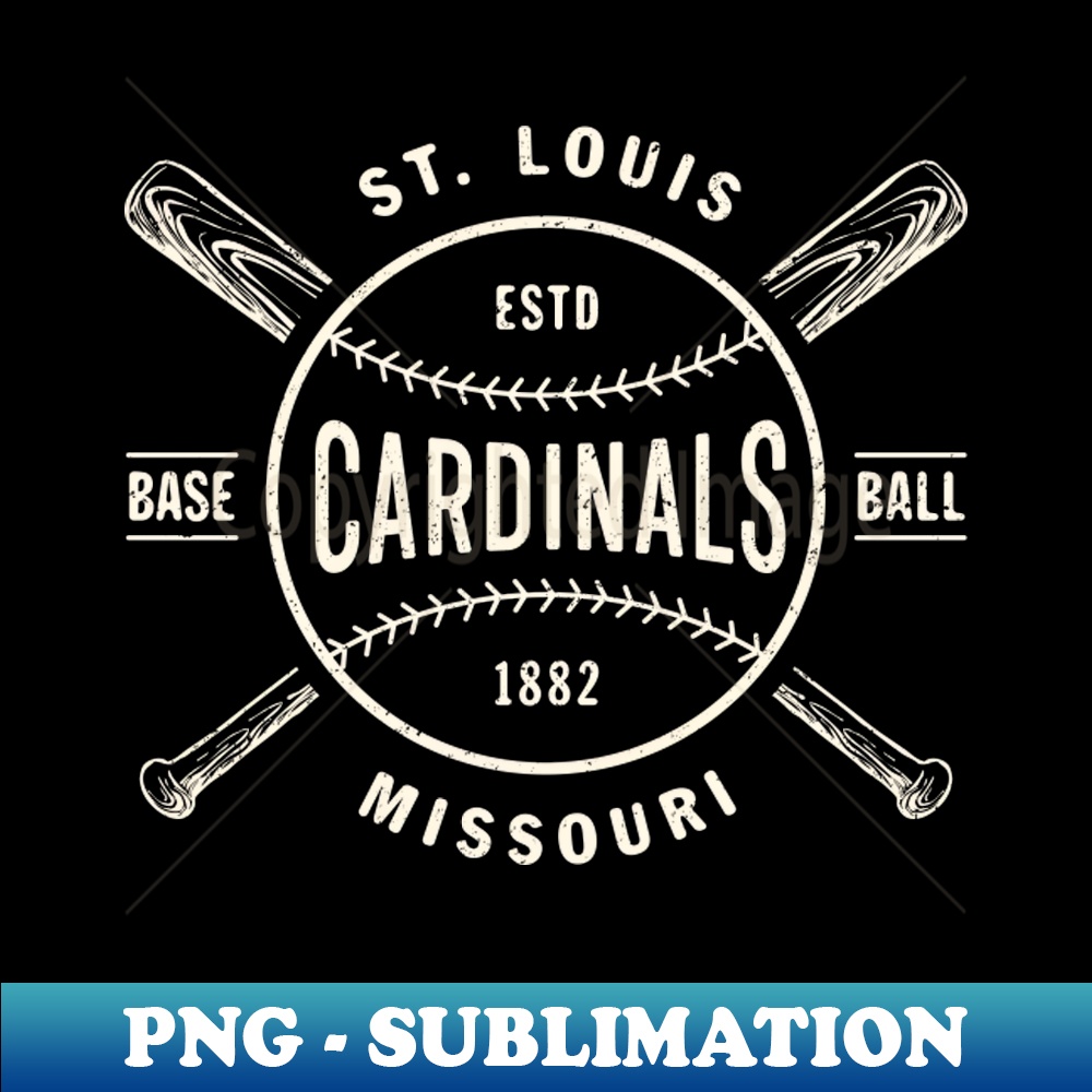 Motif de broderie d'insigne de casquette des Cardinals de Saint-Louis