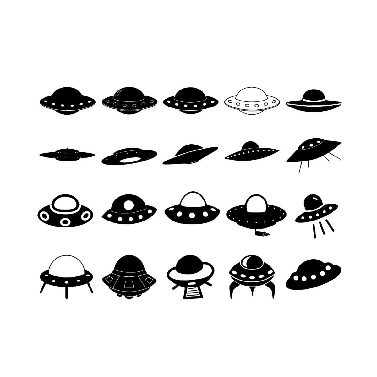 UFO Svg Bundle, Trending Svg, Ufo Svg, Alien Svg, Space Elem | Inspire ...