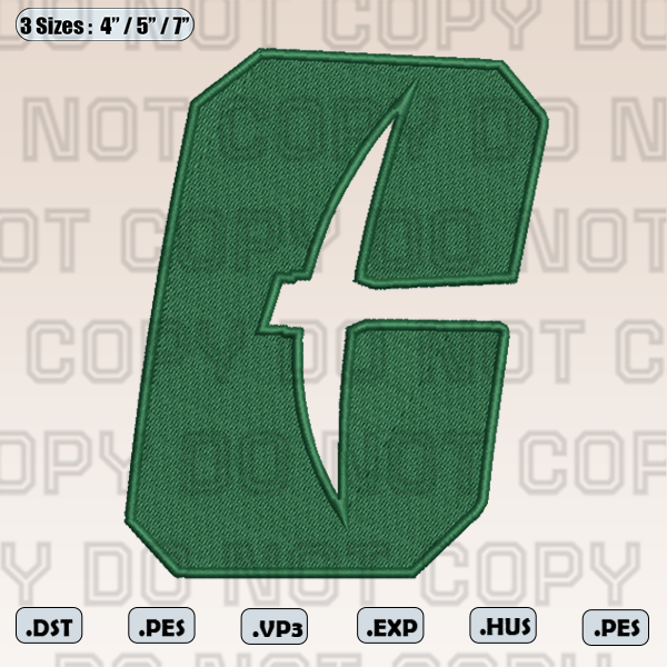 Charlotte 49ers Embroidery Design, NCAA Embroidery Designs, Inspire