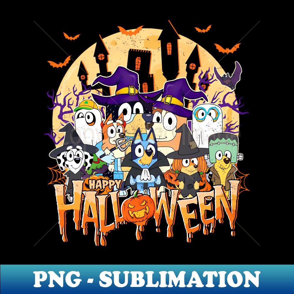 Bluey Halloween Signature Sublimation PNG File Bold Ey Inspire bluey-halloween-signature-sublimation-png-file-bold-ey-inspire