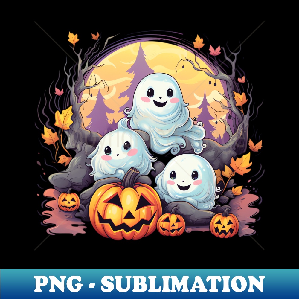Chubby ghosts kids Halloween - PNG Sublimation Digital Downl | Inspire ...