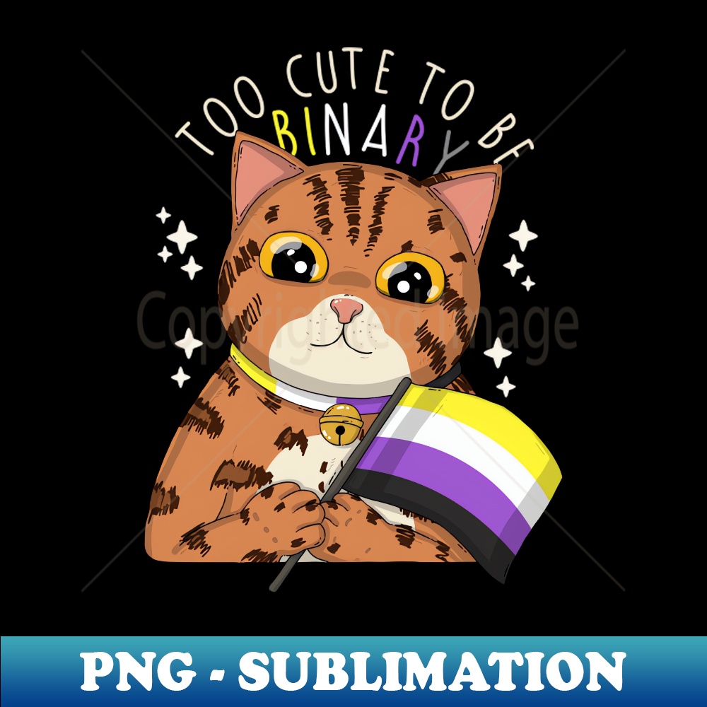 Too Cute To Be Binary - Artistic Sublimation Digital File - - Inspire ...