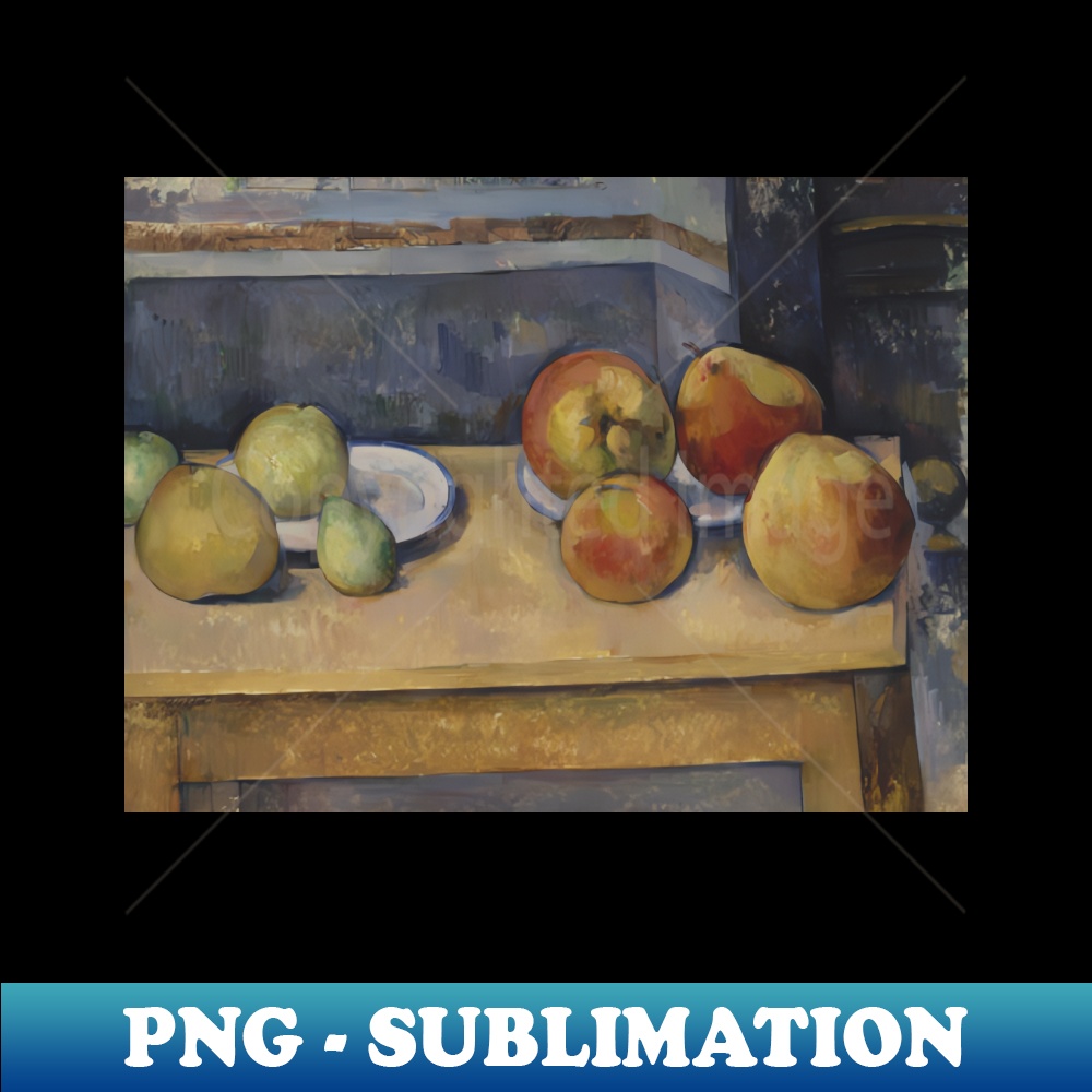 Still Life with Apples and Pears by Paul Cezanne - PNG Trans | Inspire ...