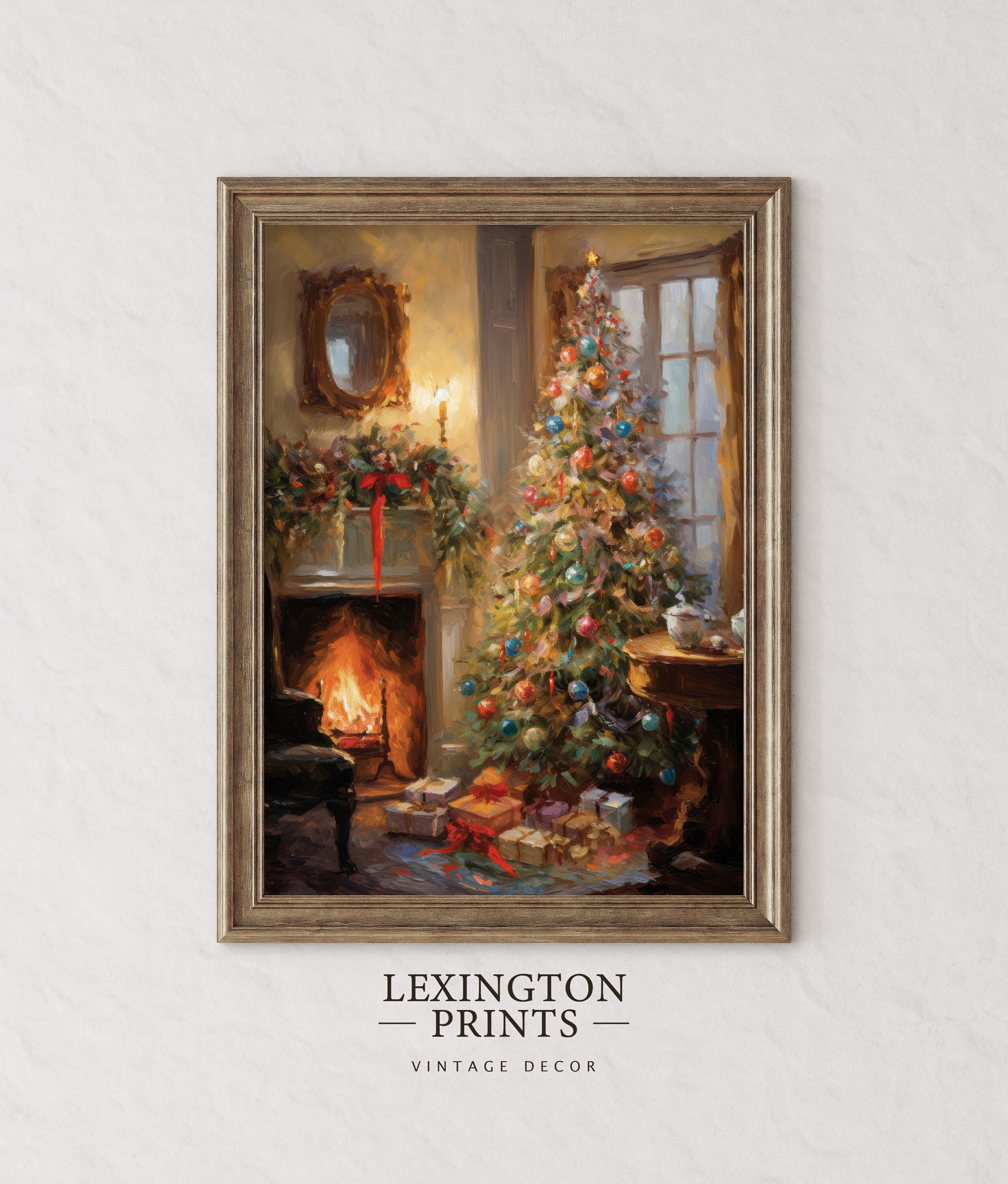 Vintage Christmas Wall Art Christmas Tree Printable Christma Inspire