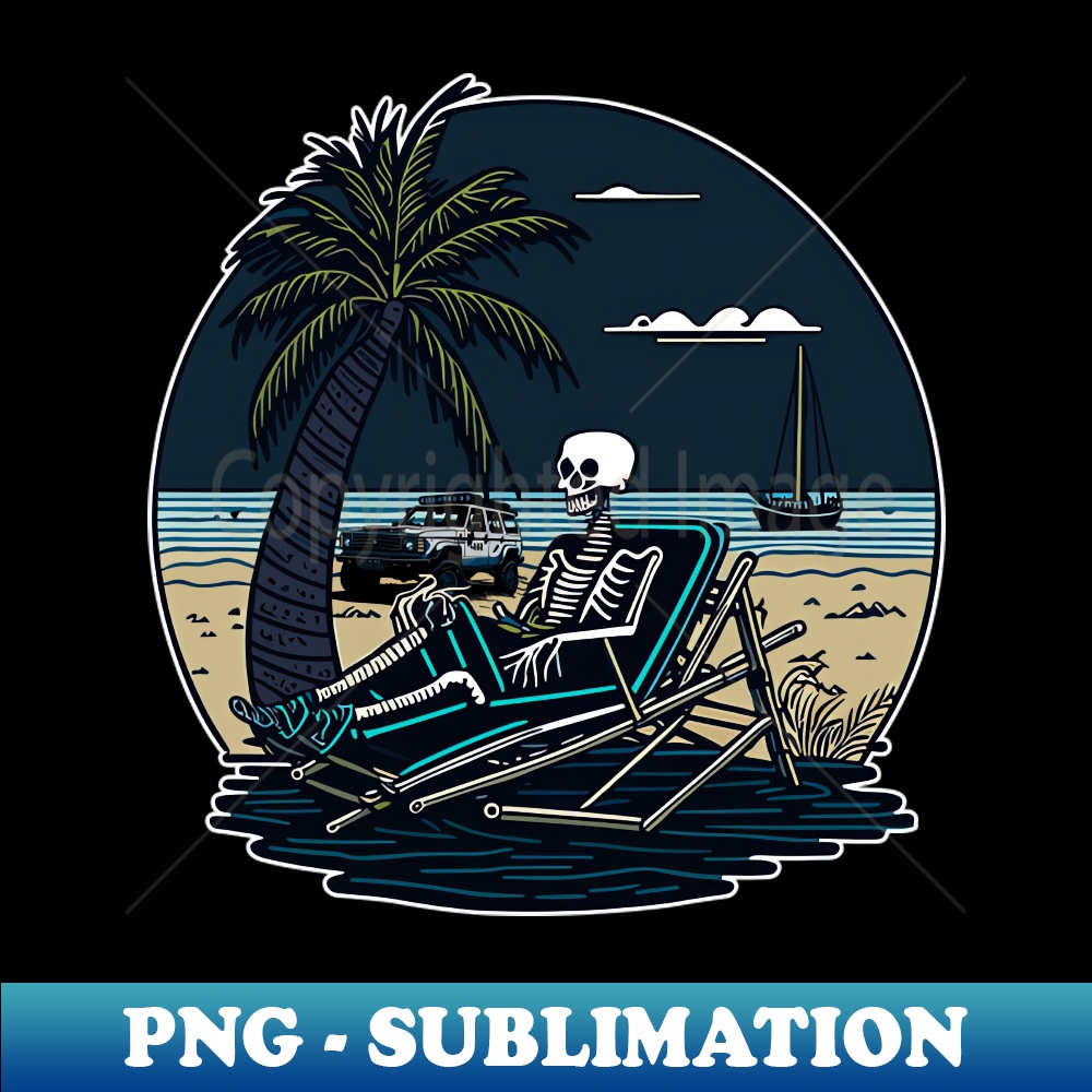 skeleton in beach - High-Resolution PNG Sublimation File - U | Inspire ...