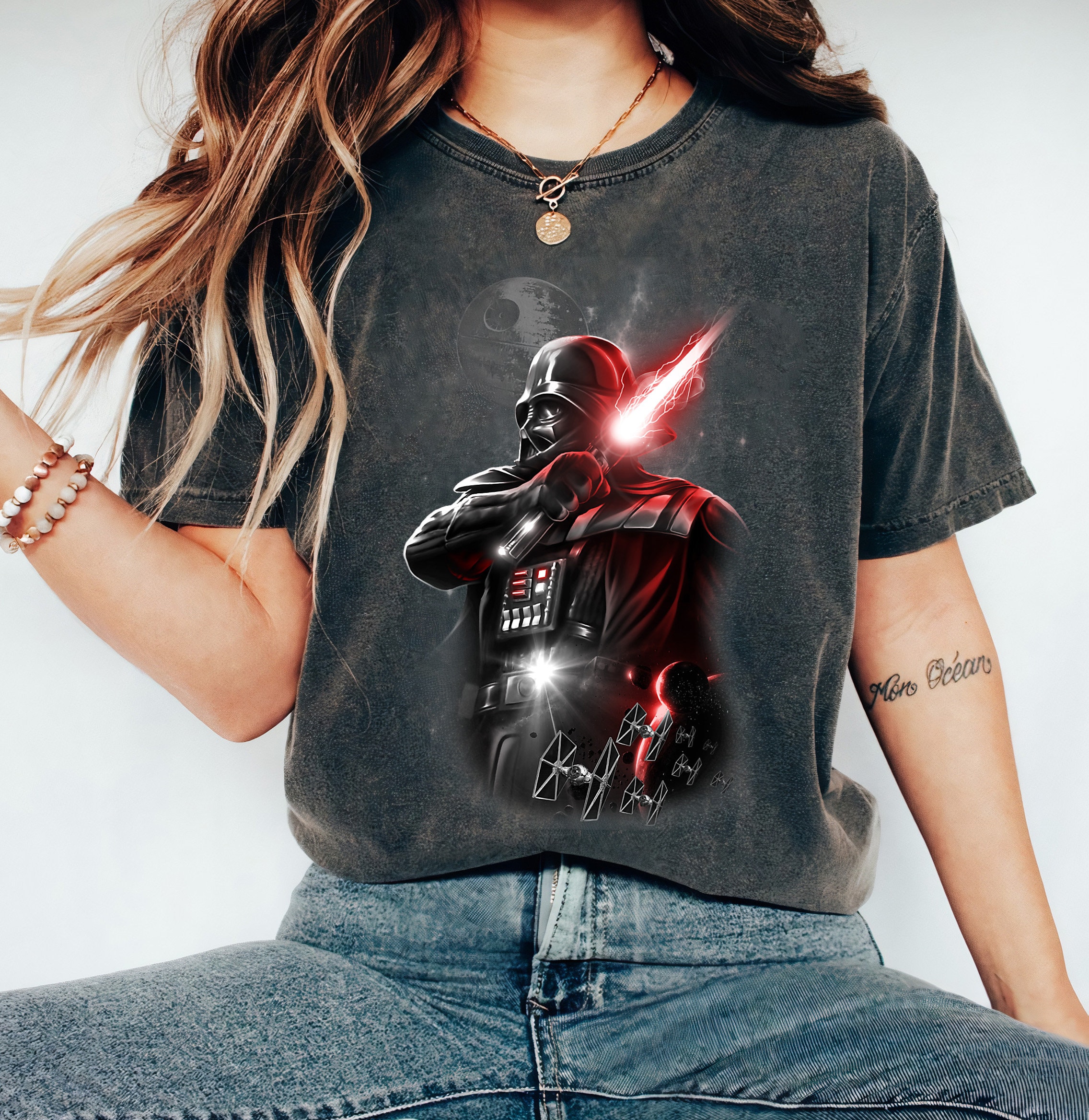 Star Wars Darth Vader Samurai In Japanese Extra Soft T-Shirt - BLACK
