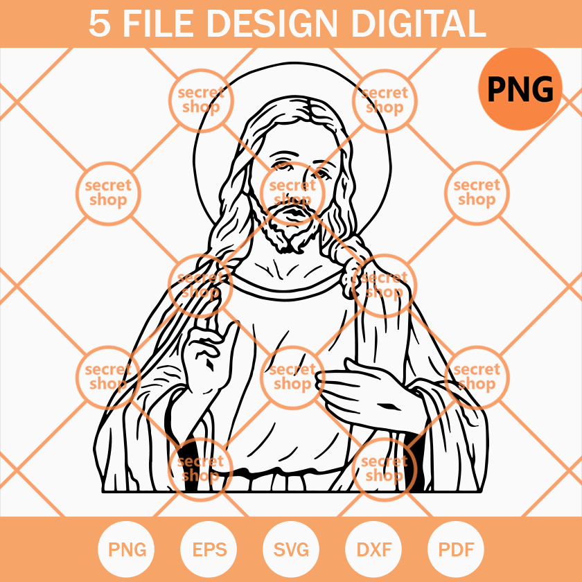 Jesus SVG, Merry Christmas SVG, Jesus Christ SVG, Faith SVG - Inspire
