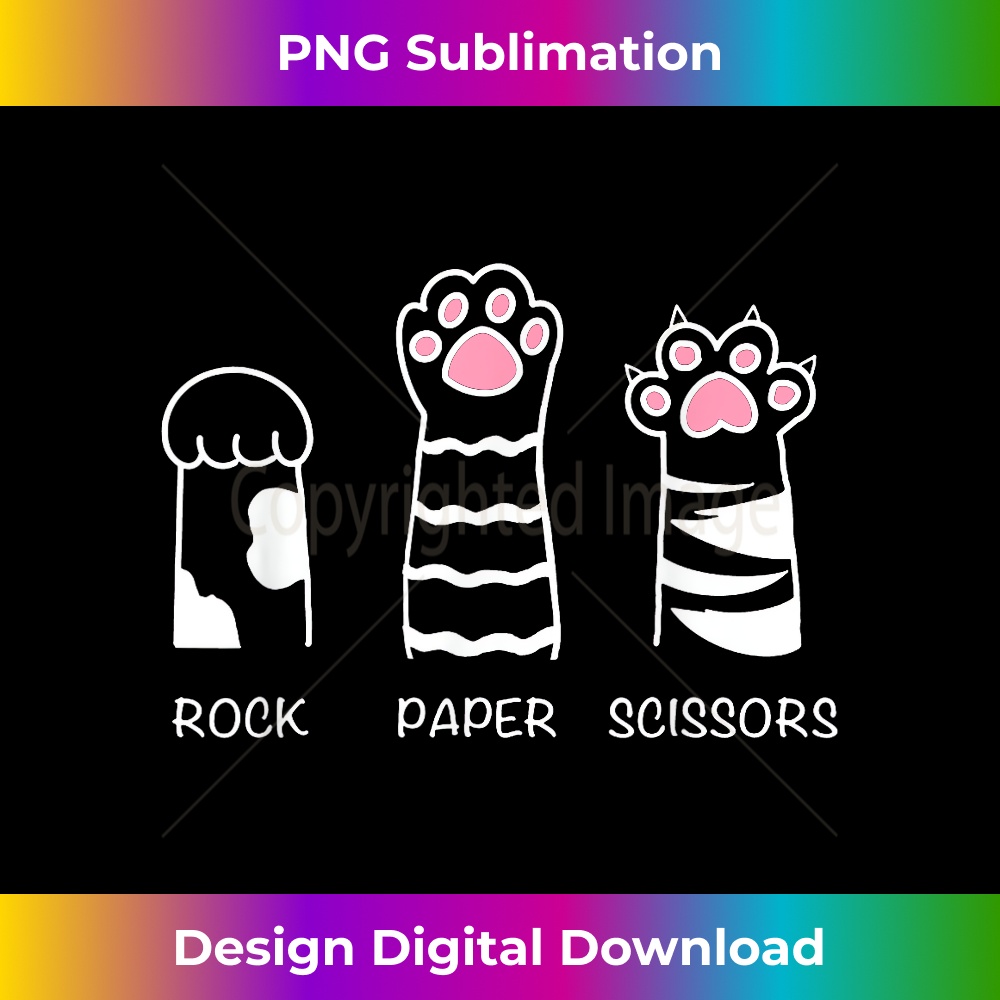 Funny Cat Rock Paper Scissors Hand Game Cute P Classic Sub Inspire