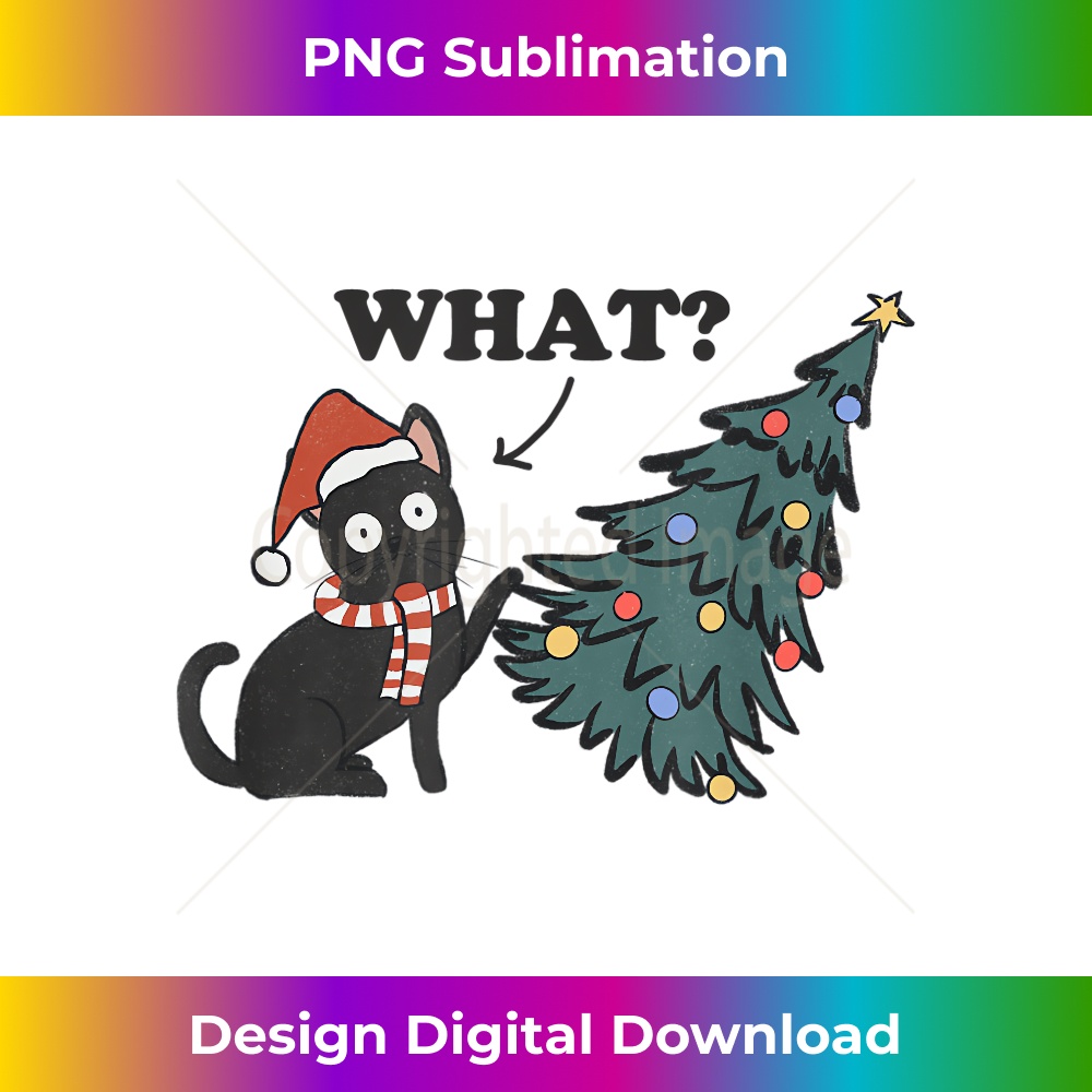 Christmas Cat What Black Cat Knocking Christmas Tree Craft Inspire