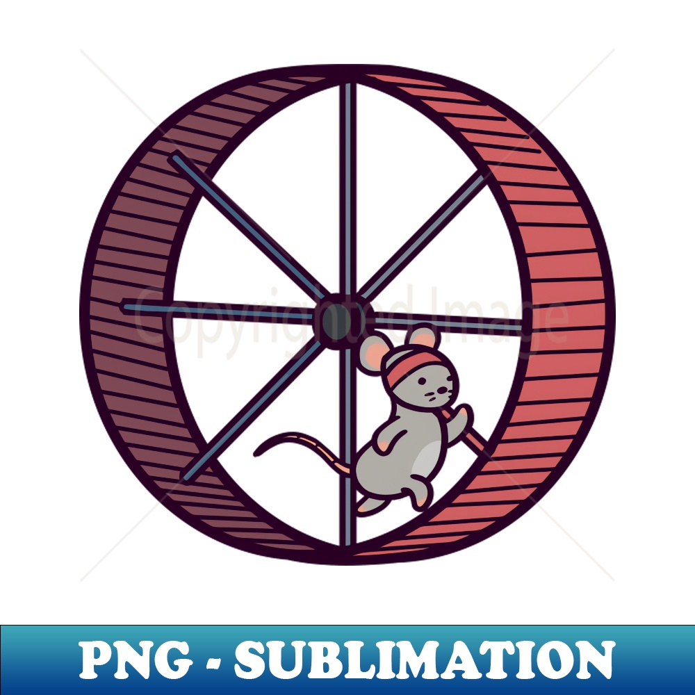 Gym Rat Cardio Day on the Treadmill Hamster Wheel - PNG Subl | Inspire ...
