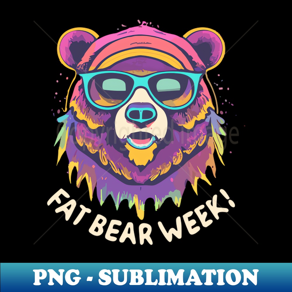 Fat Bear Week Instant PNG Sublimation Download Perfect f Inspire
