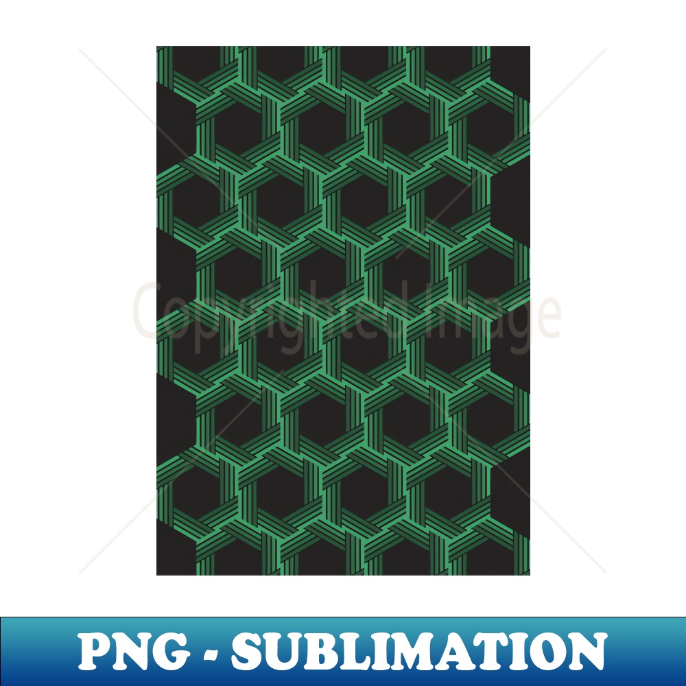 Green Hexagon-Pattern - Digital Sublimation Download File - - Inspire ...