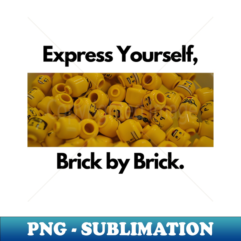 Express Yourself Minifigure Heads Trendy Sublimation Digit Inspire