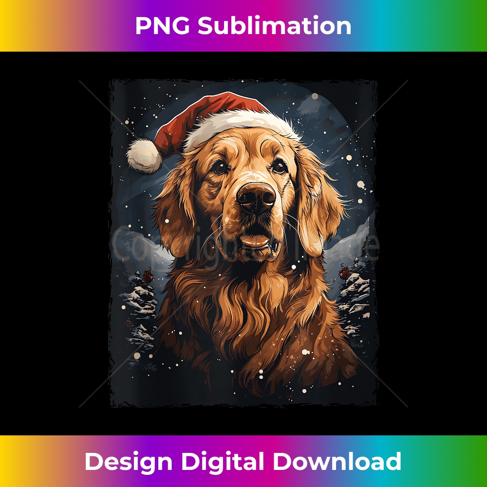 Golden Retriever Dog Christmas Tank To - Crafted Sublimation | Inspire ...