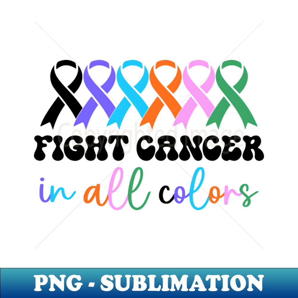 Multi colored ribbons cancer awareness - Professional Sublim | Inspire ...