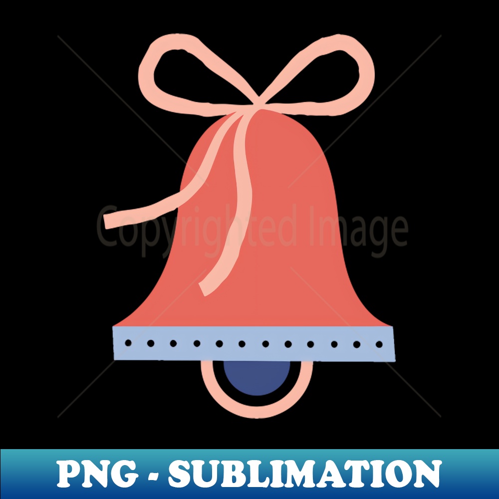 Abstract Retro Christmas Bell Illustration - PNG Transparent | Inspire ...