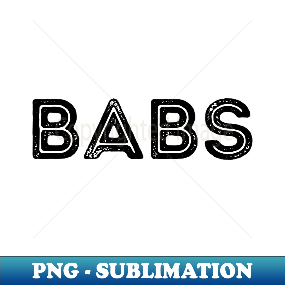 Black and White Rustic Retro Capital Letters Word BABS - Dig | Inspire ...