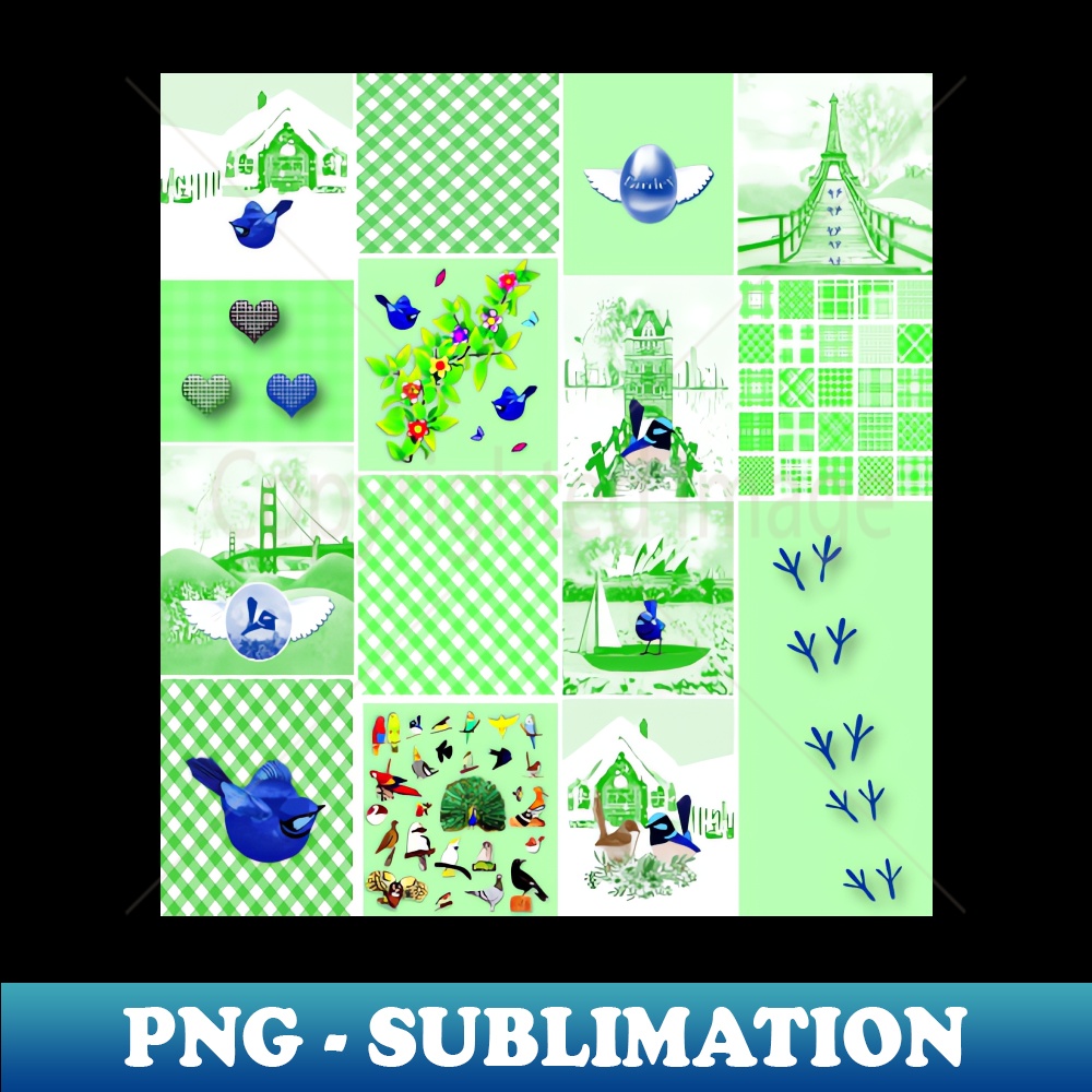 Bird Lovers Patchwork Pattern - Professional Sublimation Dig | Inspire ...