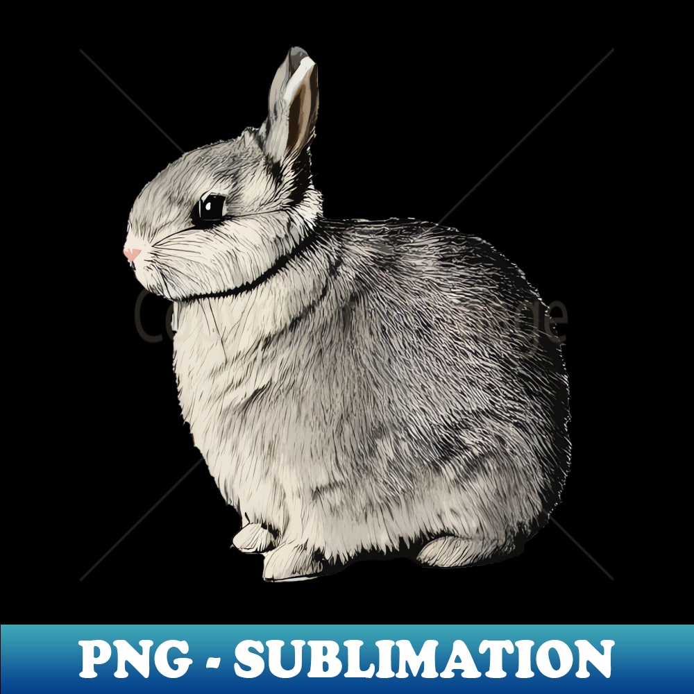 Vintage Rabbit Chubby Furry Pet Bunny Mom - PNG Transparent | Inspire ...