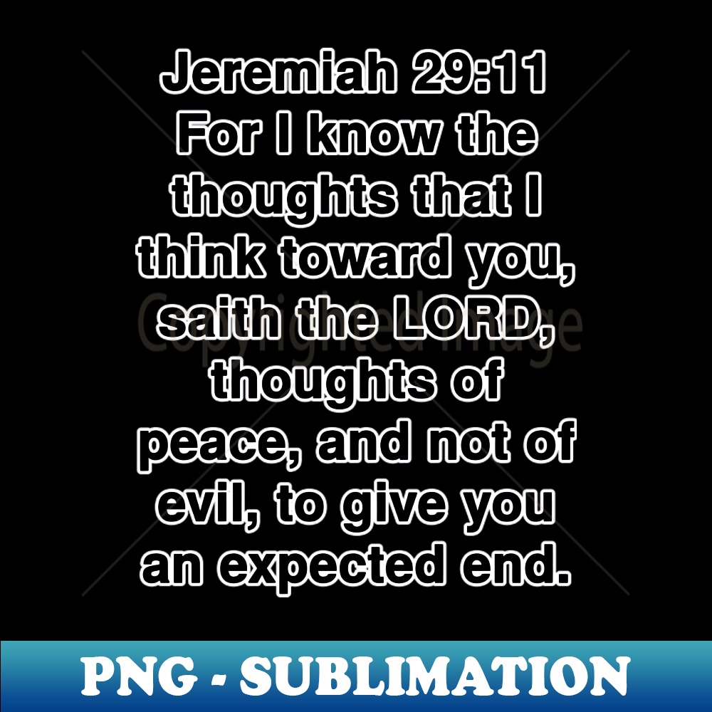 Jeremiah 2911 King James Version KJV Bible Verse Typography | Inspire ...