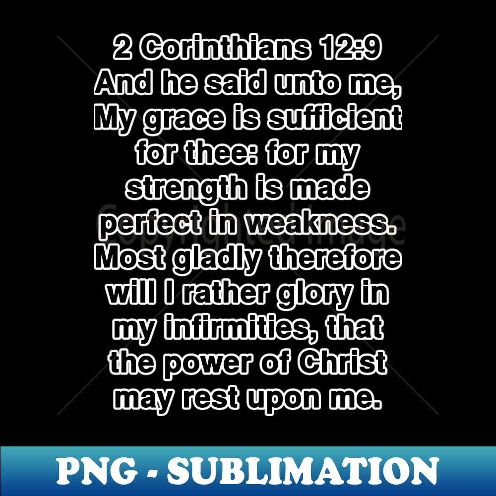 2 Corinthians 129 King James Version Bible Verse Typography | Inspire ...