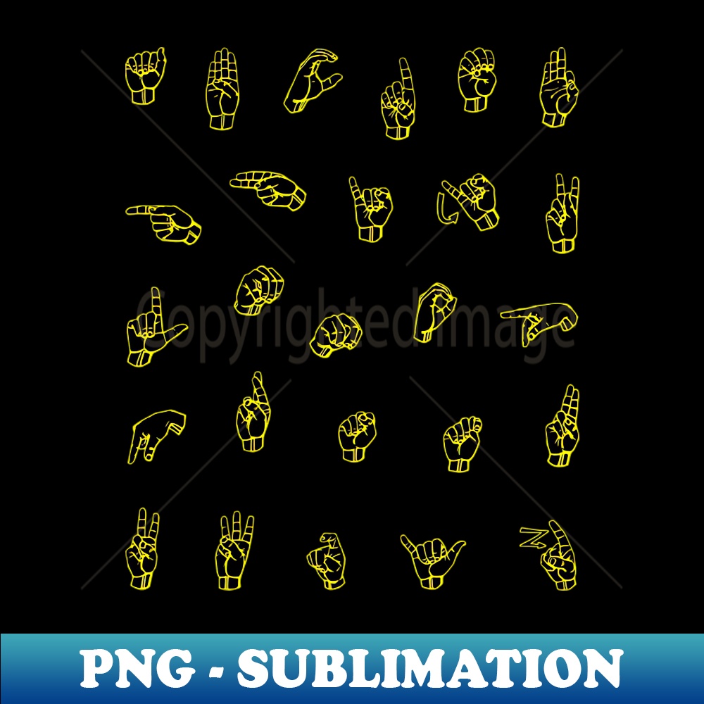 ABCs Individual ASL Alphabet Letters Sign Language Design - | Inspire ...