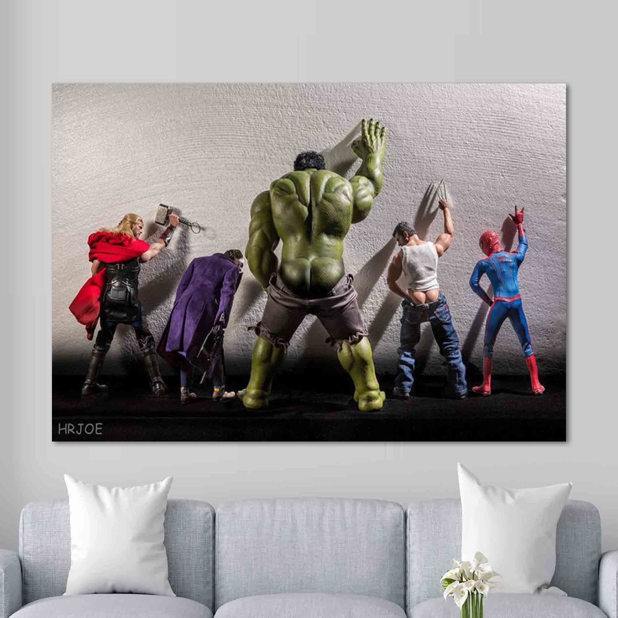 Marvel Poster, Super Hero Wall Decor, Kids Wall Art, Captain | Inspire ...