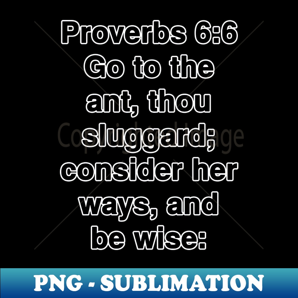 Proverbs 66 King James Version KJV Bible Verse Typography - | Inspire ...