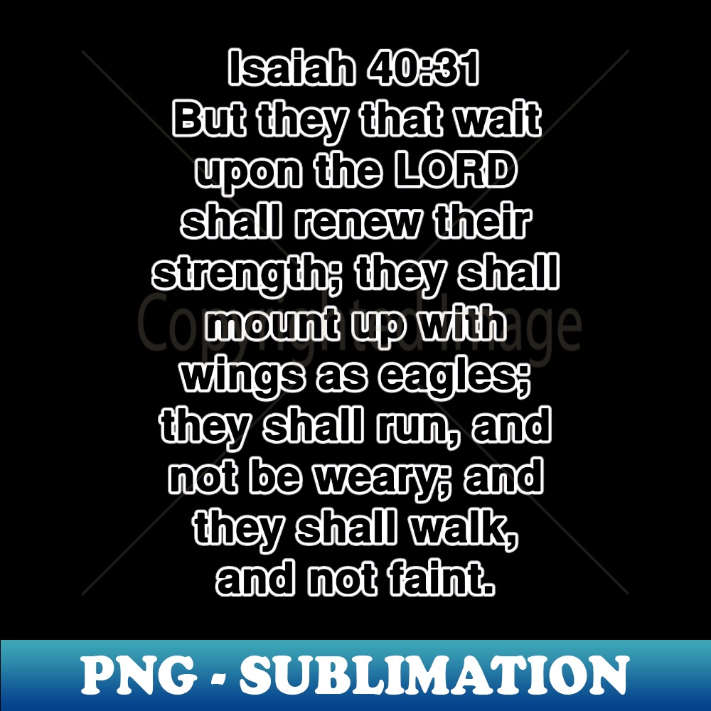 Isaiah 4031 King James Version KJV Bible Verse Typography - | Inspire ...