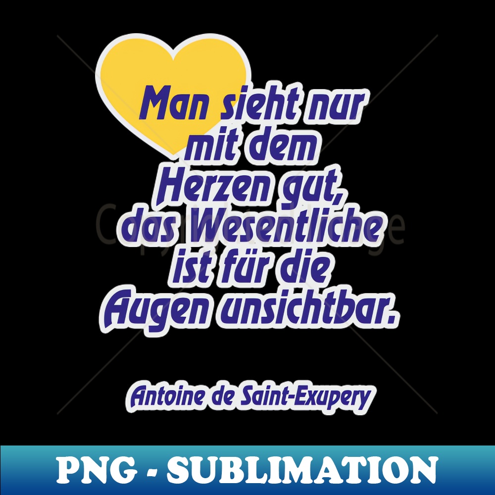 Man Sieht Nur Mit Dem Herzen Gut Zitat Französisch