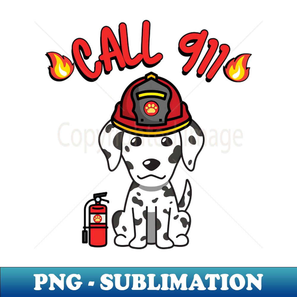 Firefighter Dalmatian - Trendy Sublimation Digital Download | Inspire ...
