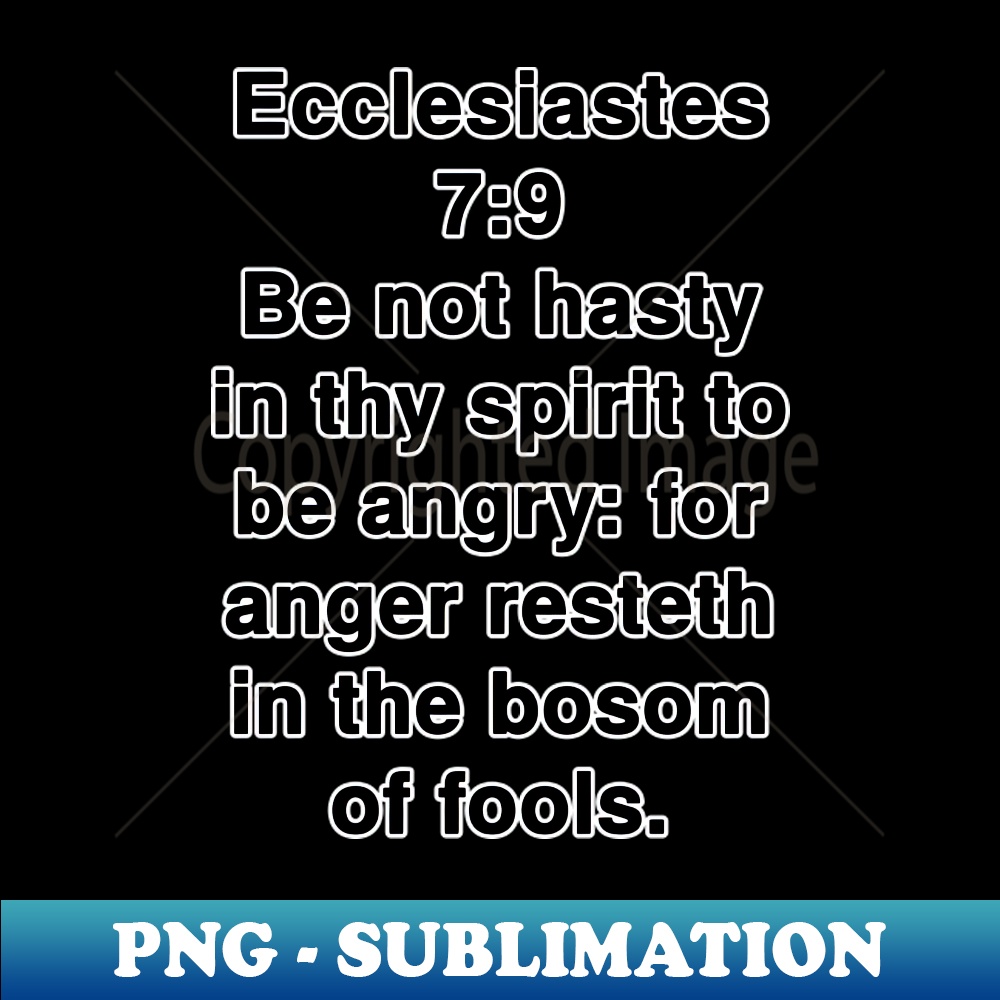 Ecclesiastes 79 King James Version Bible Verse Typography - | Inspire ...