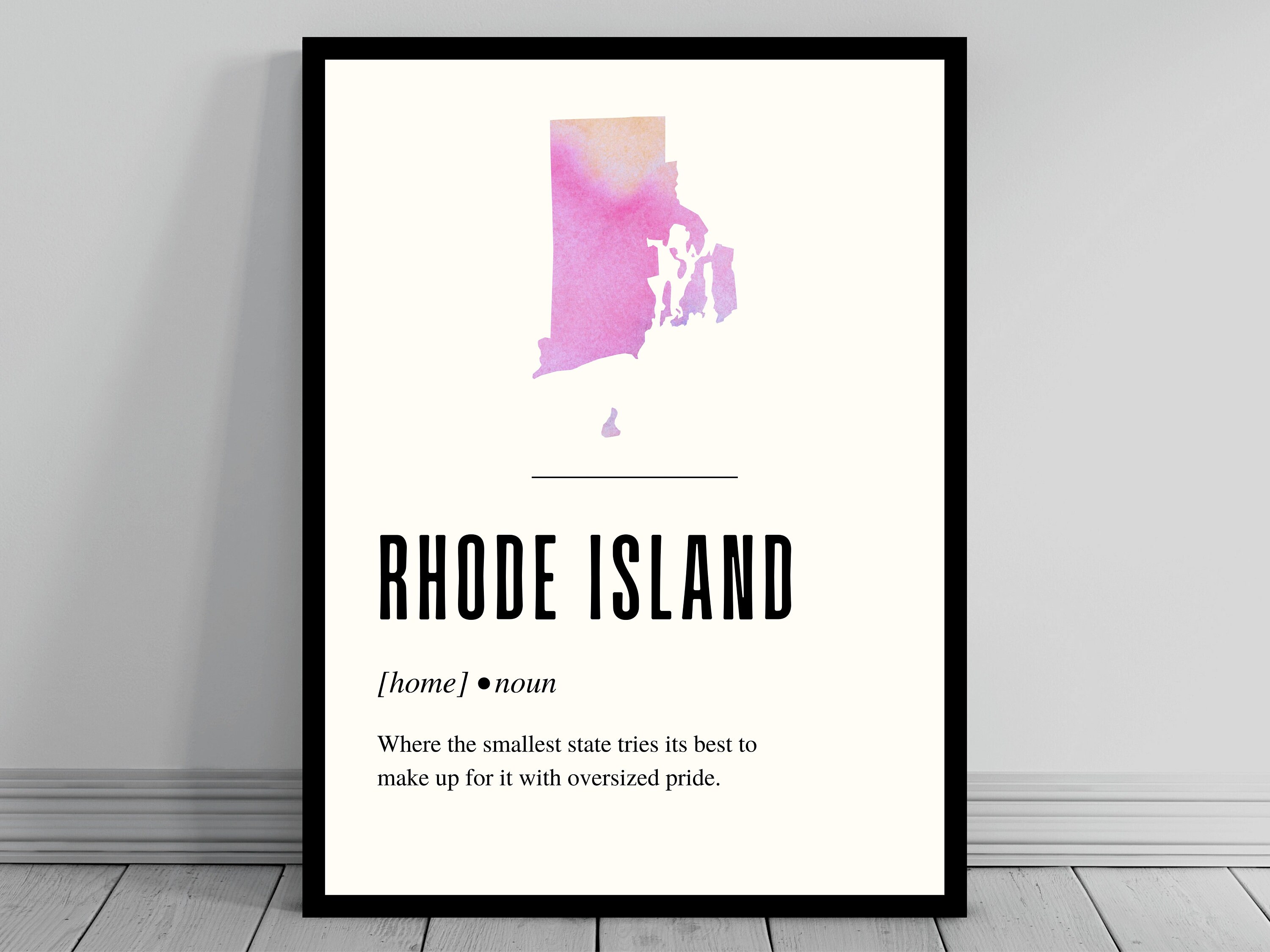 Funny Rhode Island Definition Print Rhode Island Poster Mi Inspire Uplift