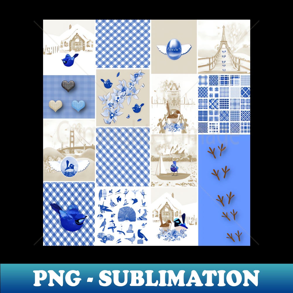 Bird Lovers Patchwork Pattern - Professional Sublimation Dig | Inspire ...