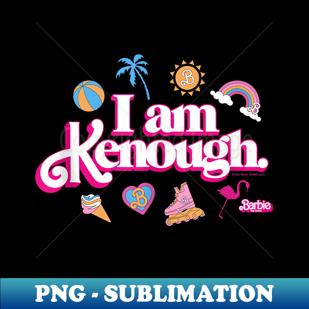 Barbie The Movie Tank Top - I Am Kenough Mit Discoball Design